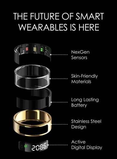 Pebble halo smart ring 3
