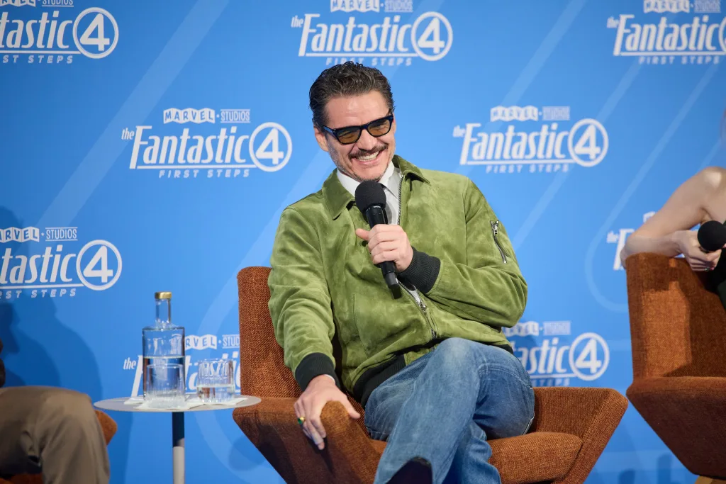 Pedro Pascal Anxiety Support: The Truth Behind His Viral Comic-Con Moment With Vanessa Kirby 2 Pedro pascal as reed richards in fantastic four first steps