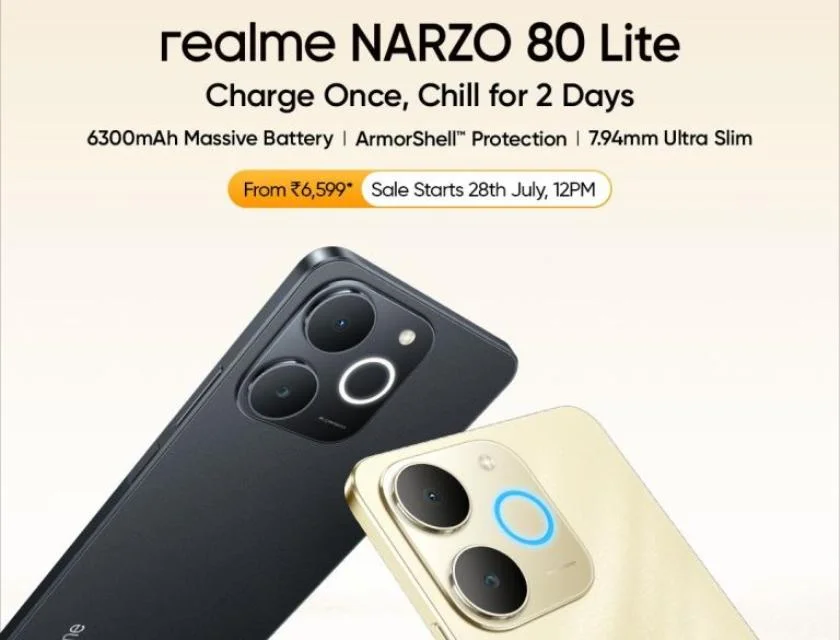 Realme Narzo 80 Lite 4G Launches in India with 6300mAh Battery 1 Realme Narzo 80 Lite 4G