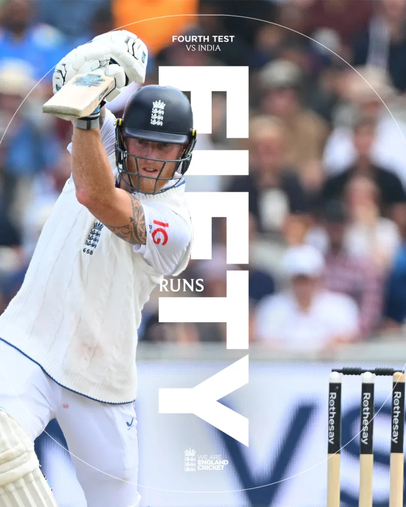 England vs India 4th Test Day 3: Match Report as Root’s Magnificent 150 Leads England’s Charge into Commanding Position 6 Stokes