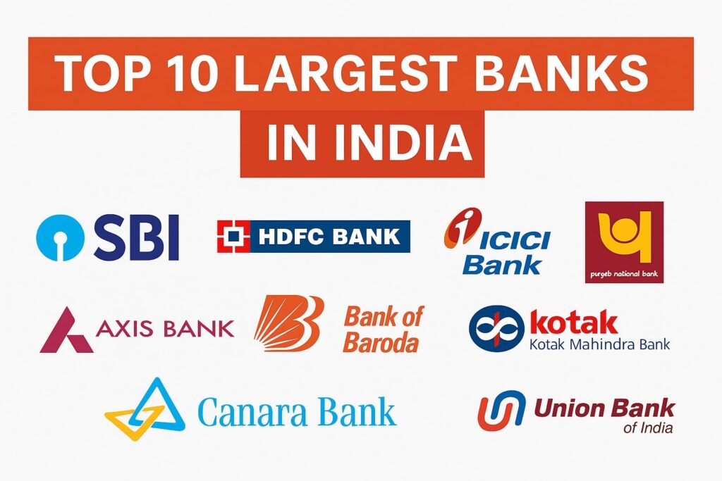 Top 10 largest banks in india