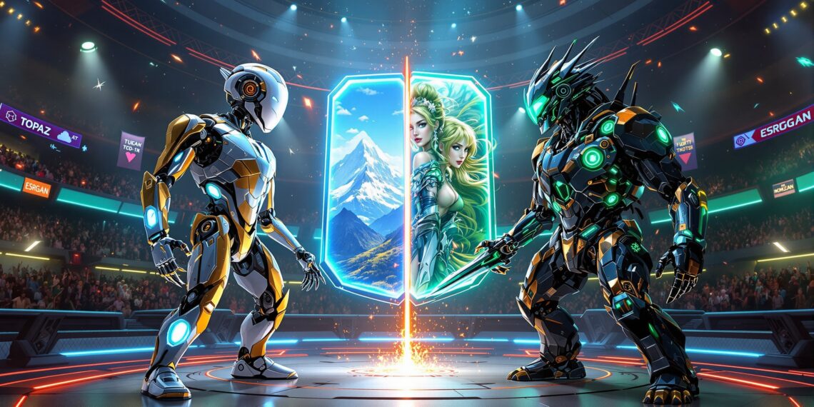 Topaz Gigapixel vs ESRGAN Face-Off