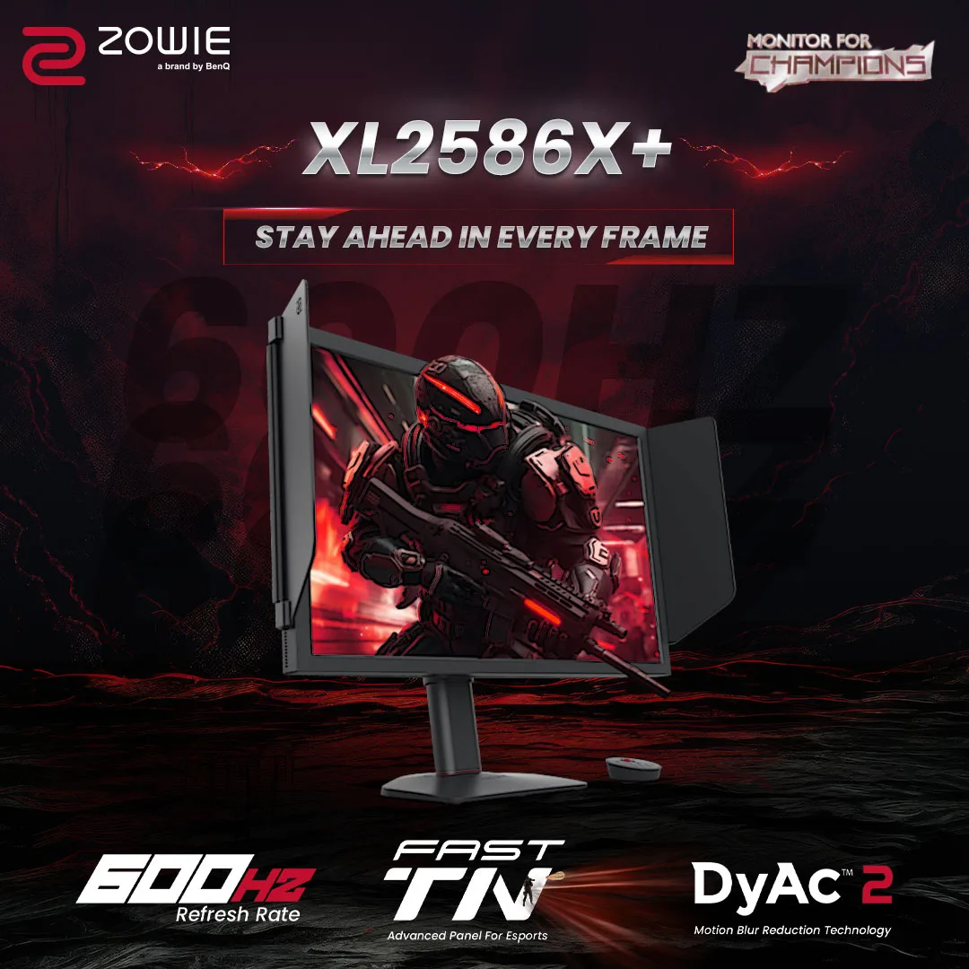 BenQ ZOWIE XL2586X+ 600Hz Gaming Monitor Launched in India