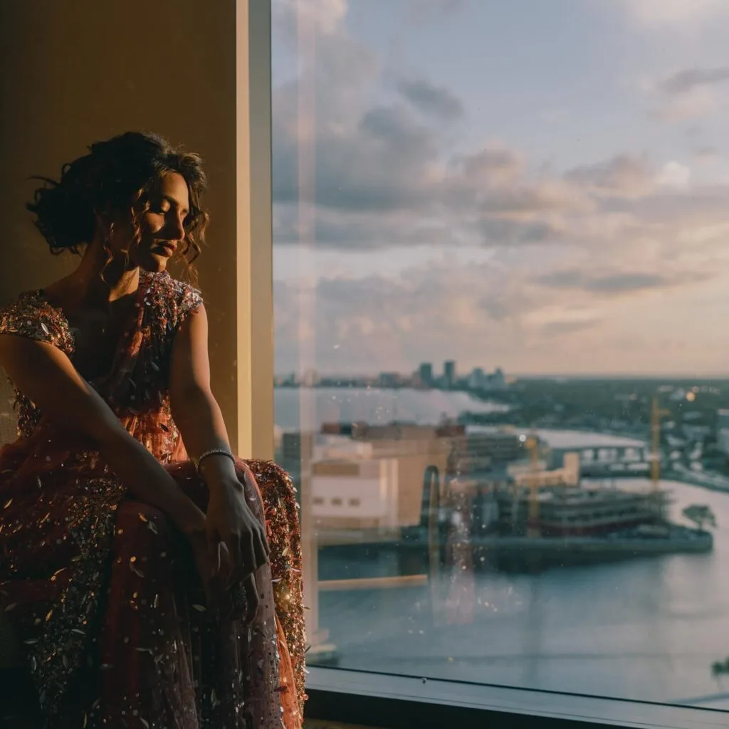 Sreeleela's Sunset Sparkle: How the South Indian Sensation Stole Hearts in Sequined Saree 1 Sreeleela
