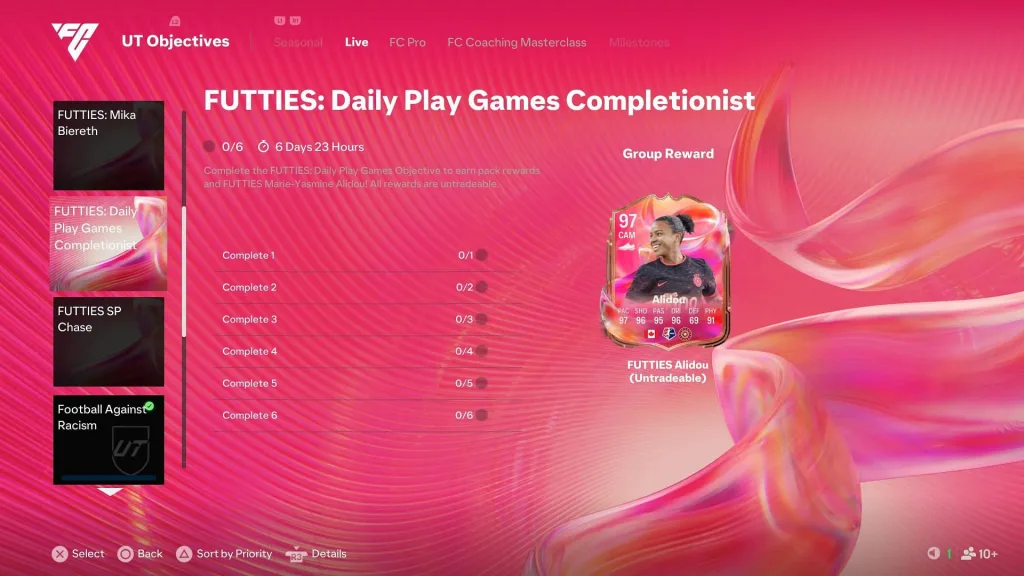 EA FC25 FUTTIES Daily Play Games: Complete Guide to Unlock 97-Rated Marie-Yasmine Alidou 2 EA FC25