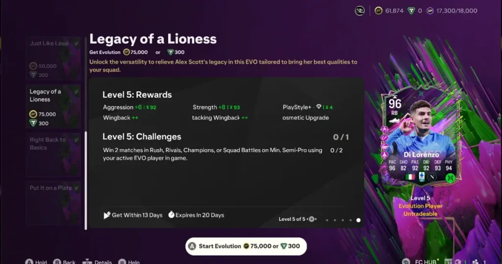 EA FC25 Legacy of a Lioness Evolution: Complete Guide to Best Players & Upgrades 2 Image