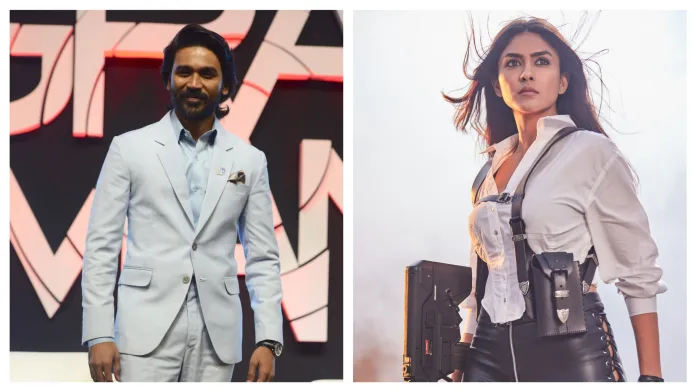 Dhanush Sparks Romance with Mrunal Thakur Dhanush sparks romance with mrunal thakur