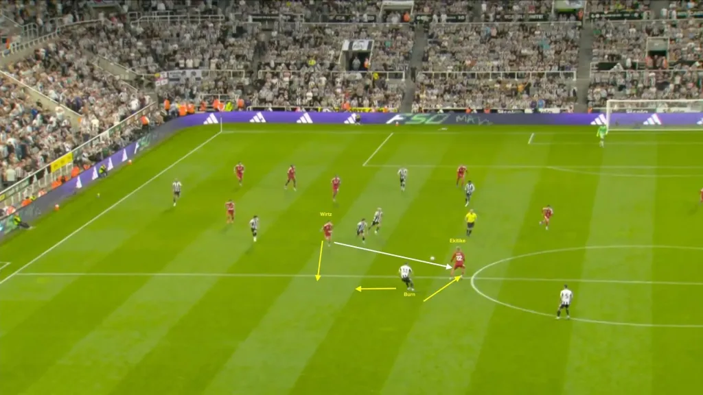 Ekitike goal vs newcastle