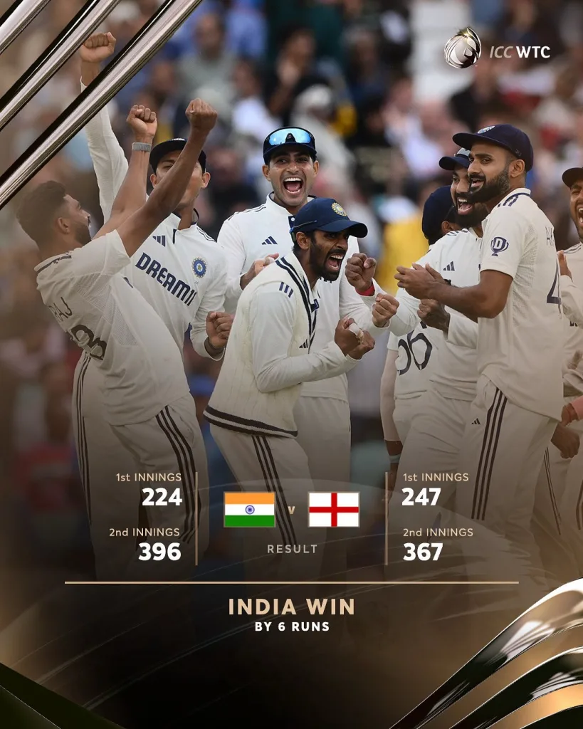 England vs india 5th test