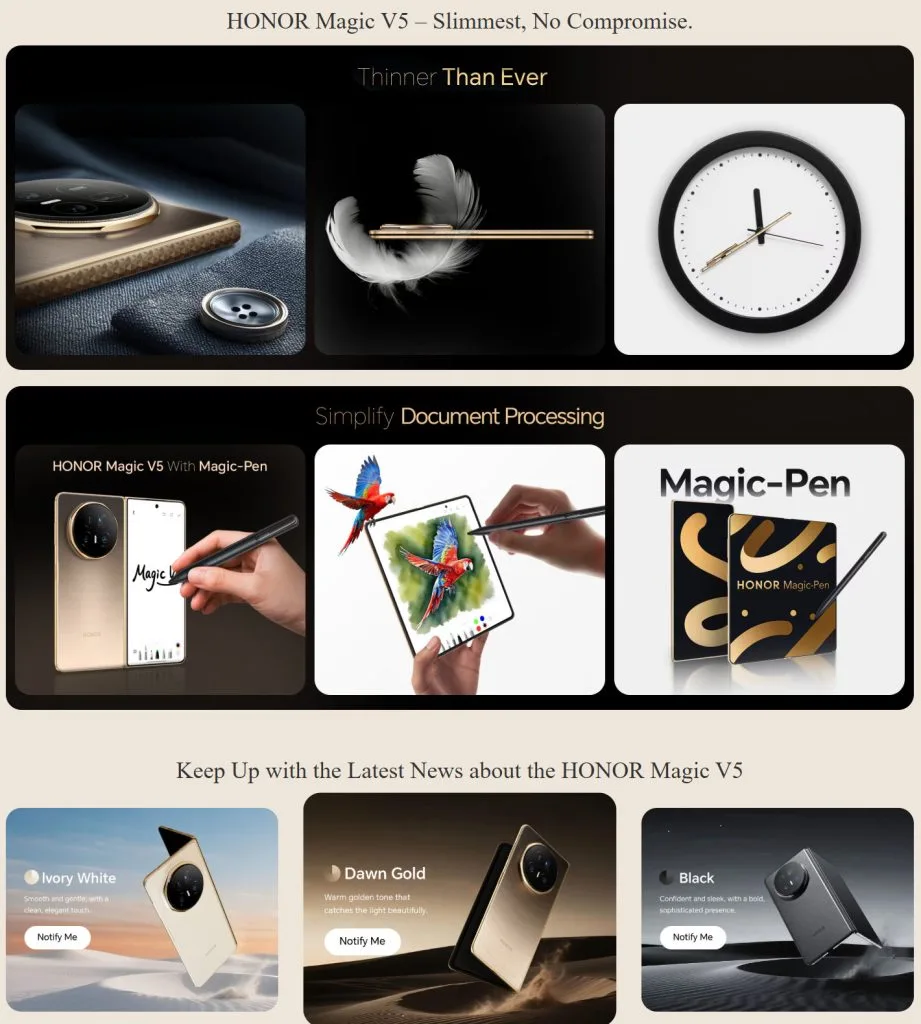 Honor Magic V5 Global Launch Set for August 28 in London 2 Honor magic v5 1