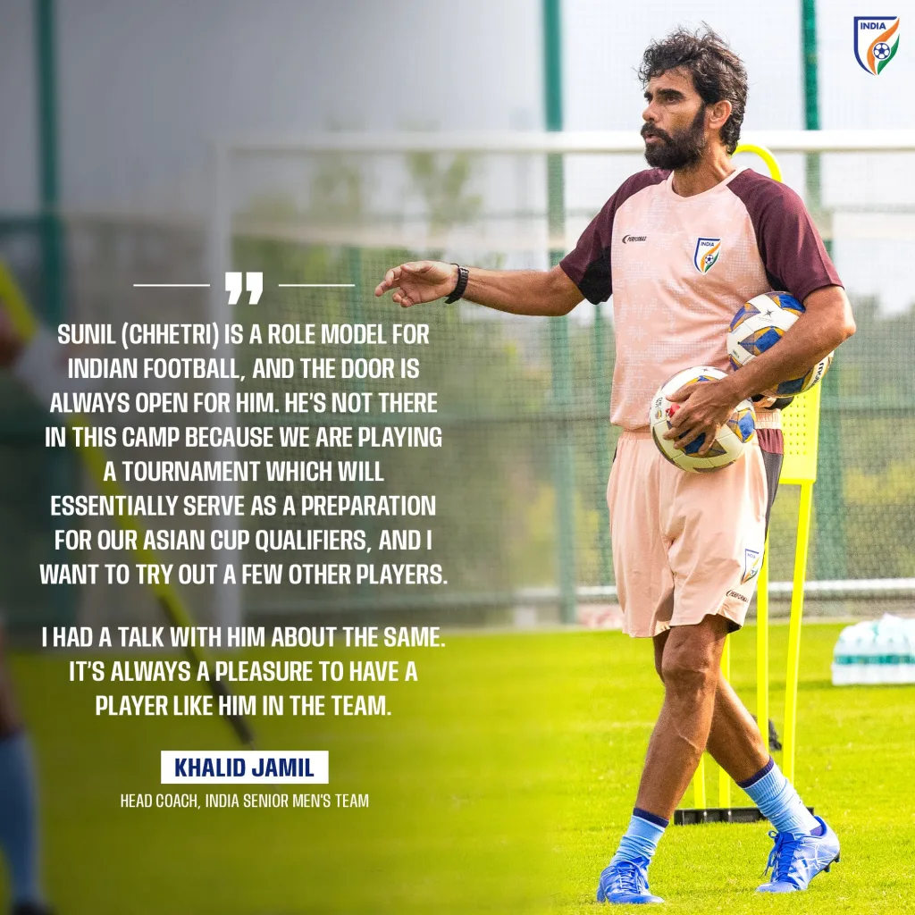 Khalid jamil on sunil chhetri