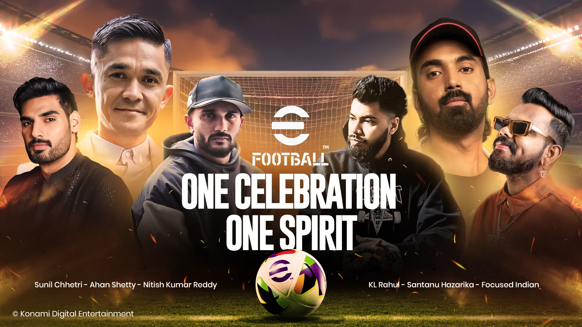 KL Rahul & Sunil Chhetri Team Up for KONAMI eFootball’s India Kick-Off