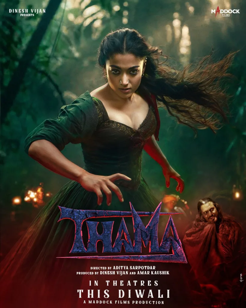 Thama Teaser Unleashes Spine-Chilling Romance: Ayushmann, Rashmika, Paresh, Nawazuddin Create Magic in Maddock's Bloody Love Story 2 Rashmika mandanna