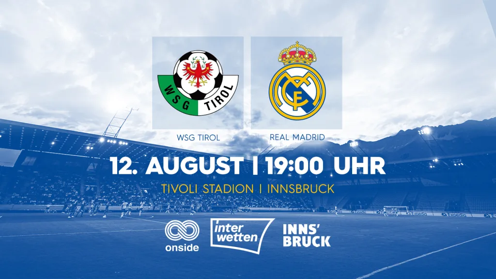 Real madrid's friendly vs wsg tirol