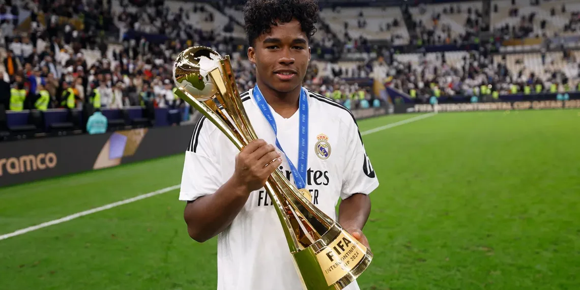 Real madrid's striker endrick