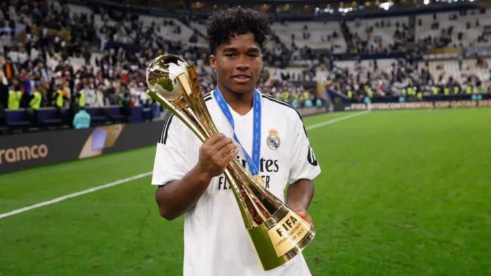 Real Madrid's Striker Endrick Real madrid's striker endrick