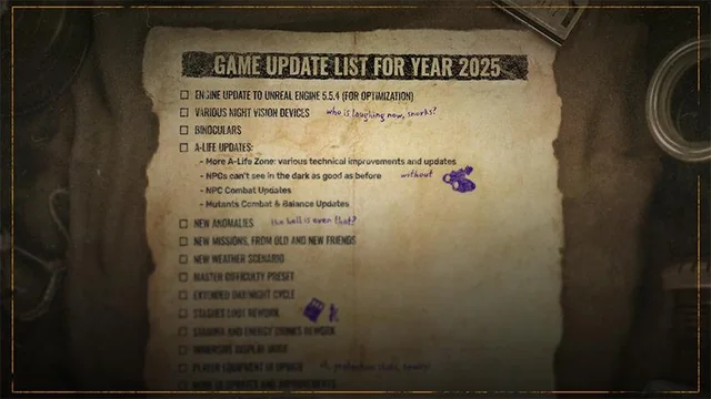 STALKER 2 2025 Roadmap: Major Engine Upgrade & New Content Coming 2 Stalker 2 1