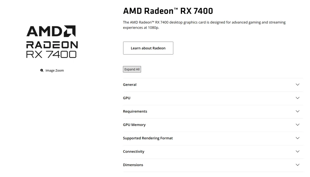 AMD Radeon RX 7400 Officially Unveiled: Budget RDNA 3 Graphics with Ray Tracing