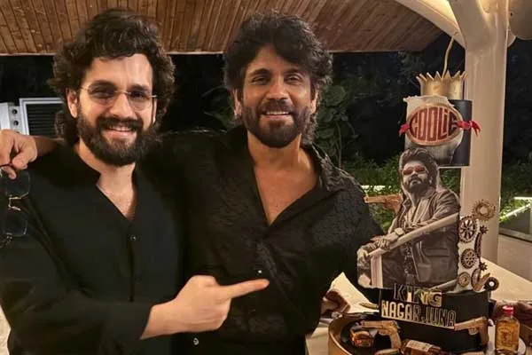 Akhil Akkineni Celebrates Father Nagarjuna's Villain Role in Rajinikanth's Coolie: "Congrats My King" 1 Akhil Akkineni