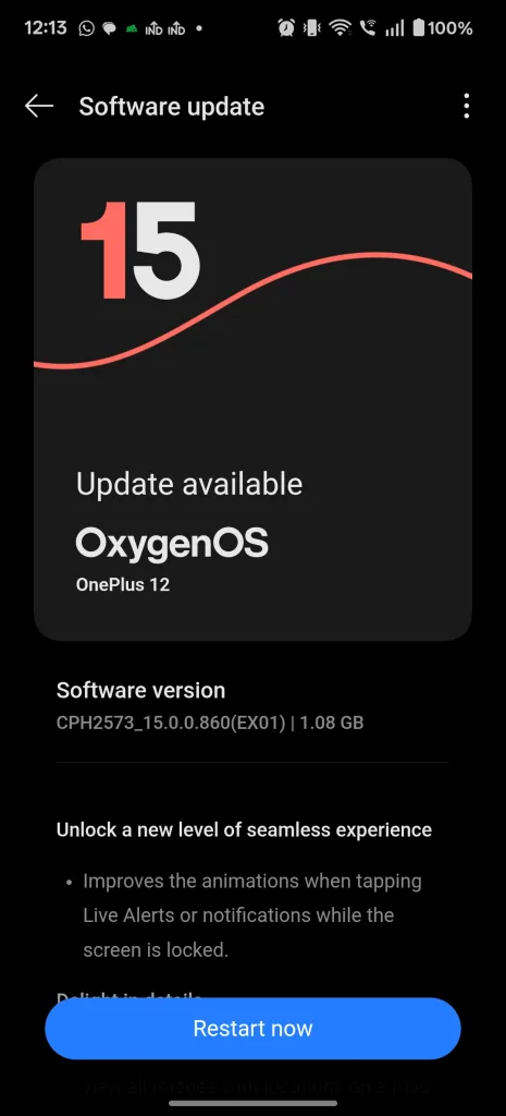 OxygenOS 15 Update Arrives for OnePlus 12: September Security Patch & Enhanced Features 1 OxygenOS 15 Update Arrives for OnePlus 12: September Security Patch & Enhanced Features