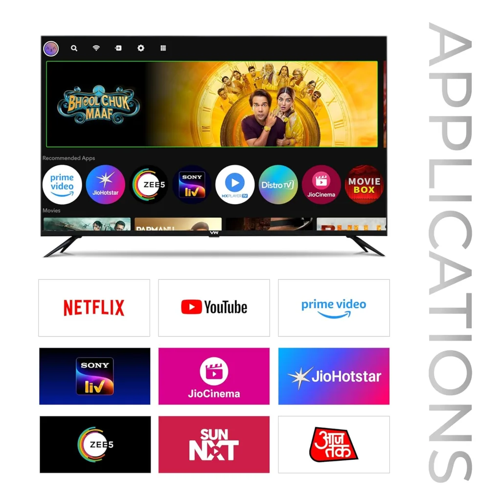 VW 43-inch 4K QLED Android TV