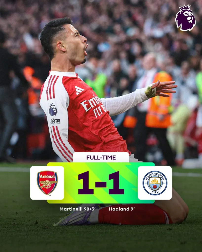 Arsenal vs man city