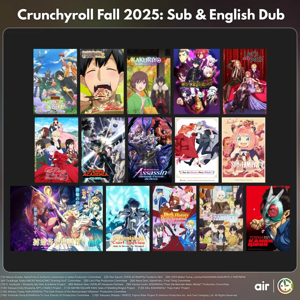 Crunchyroll fall 2025 3