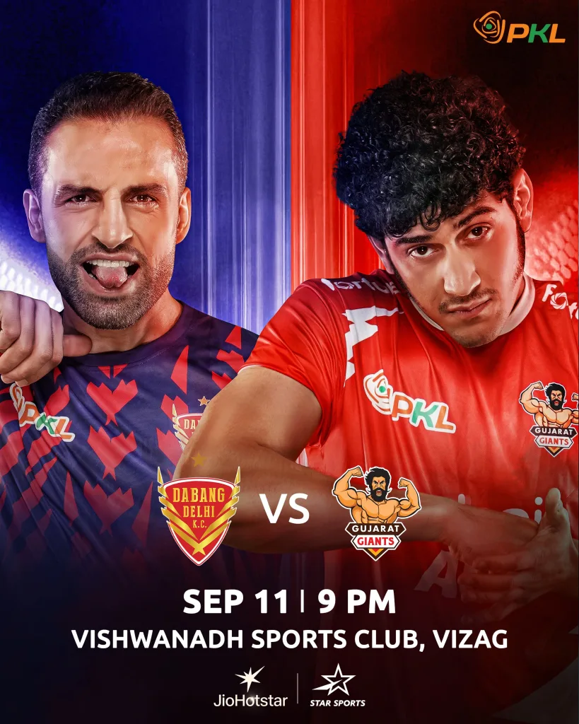 Dabang delhi vs gujarat giants