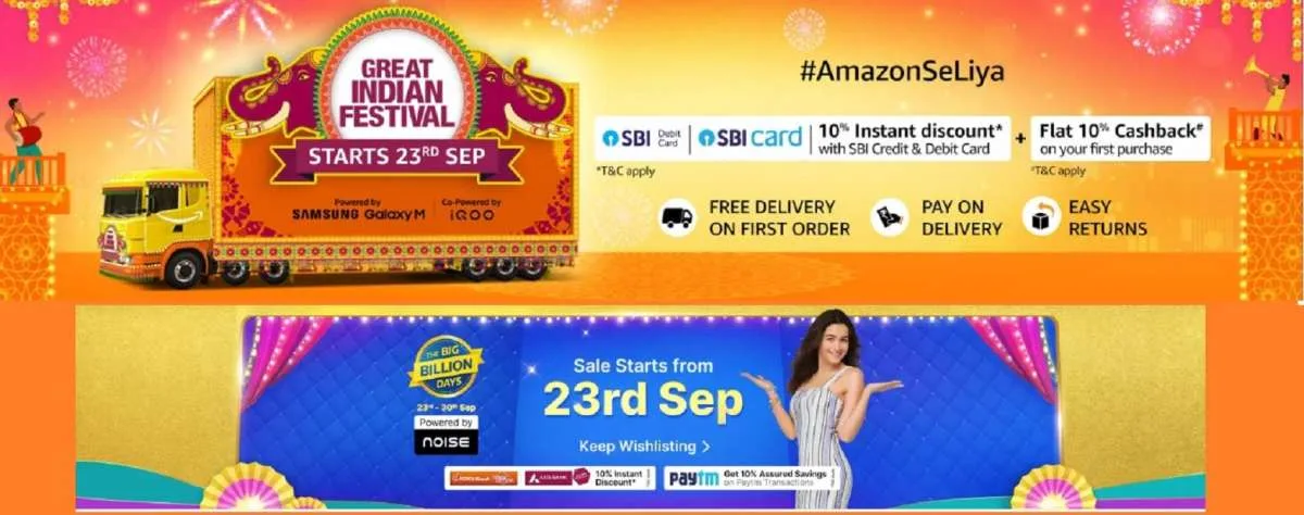 Flipkart bbd vs amazon sale