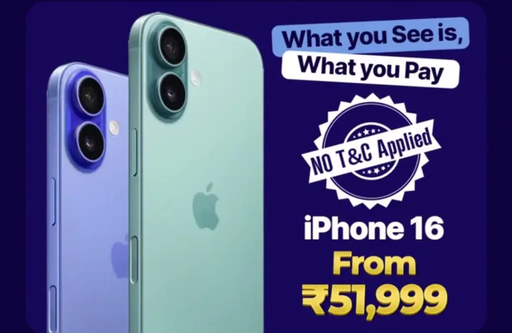Big Billion Days Special: iPhone 16 at ₹51,999 & iPhone 14 at ₹39,999