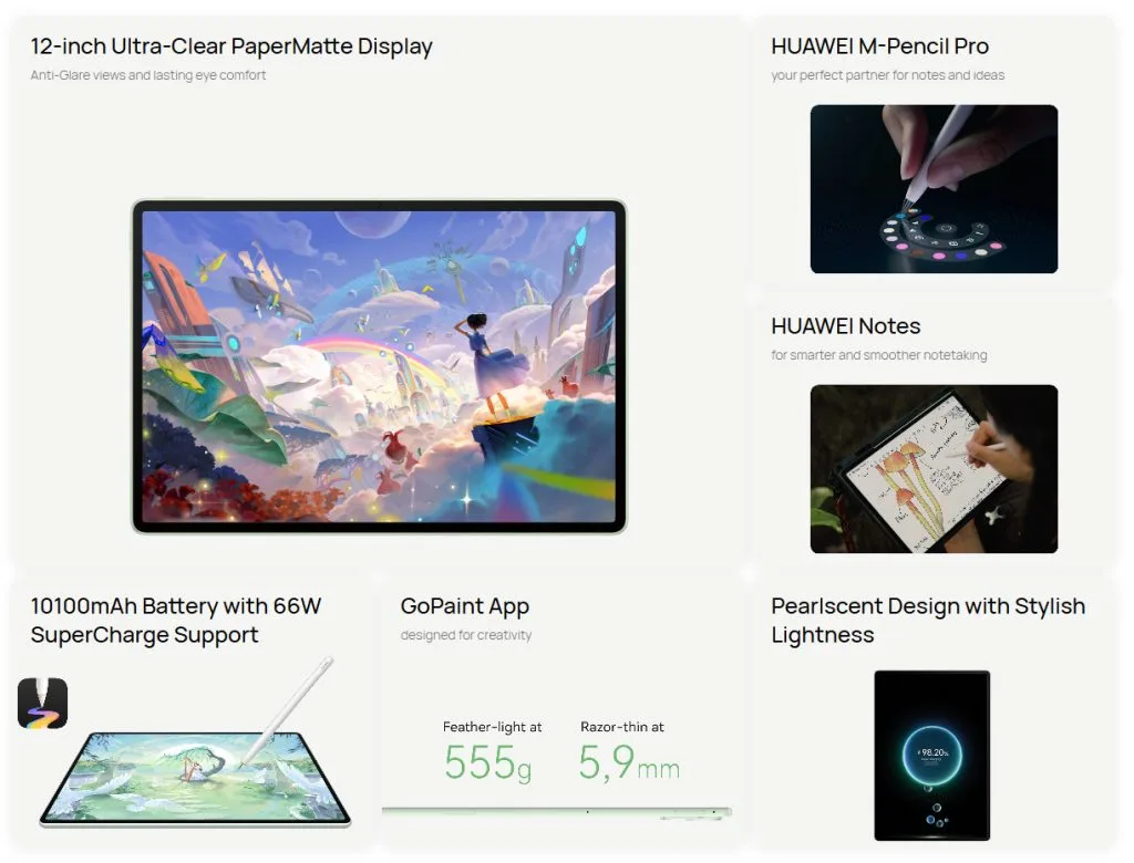 Huawei MatePad 12 X 2025 Launched: Ultra-Clear PaperMatte Display & M-Pencil Pro at €649.99
