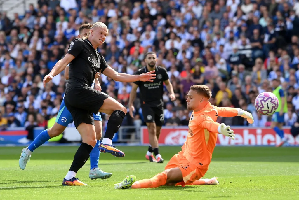 Haaland vs brighton