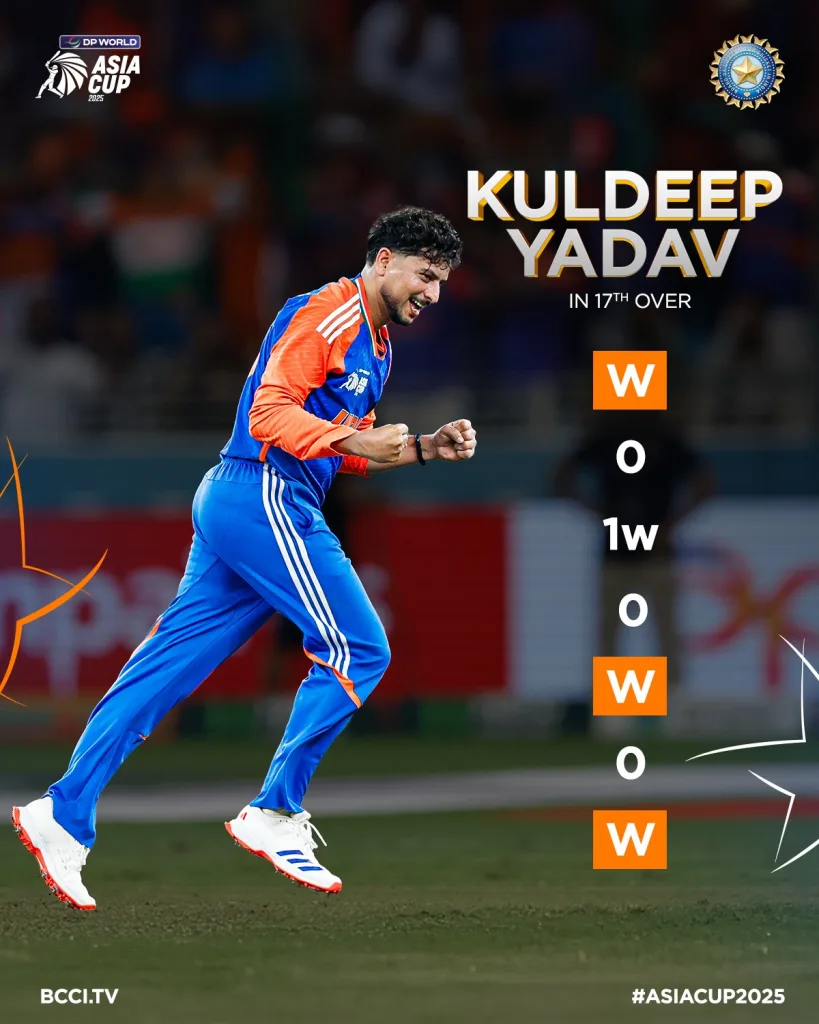 India Wins Asia Cup 2025: Tilak and Kuldeep Orchestrate Dramatic Victory Over Pakistan 2 Kuldeep