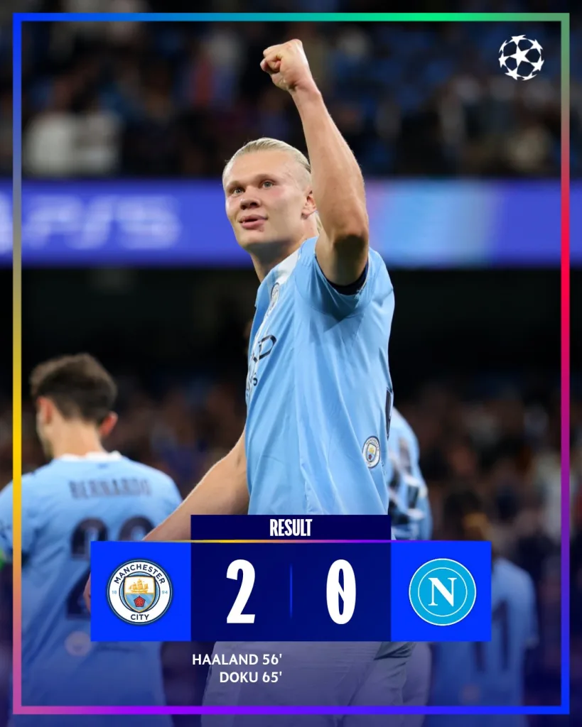 Man city vs napoli