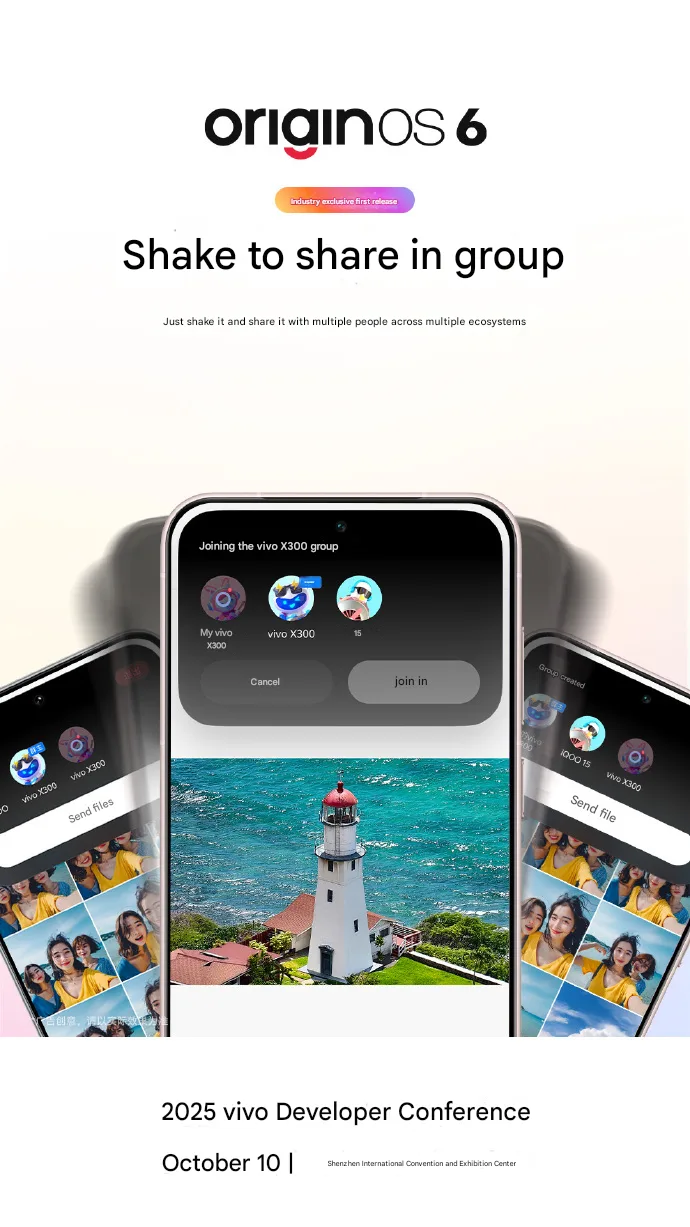Origin os 6 shake to share in group