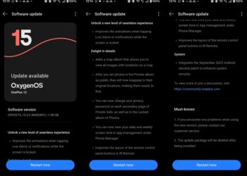 Oxygenos 15 update, OnePlus 12