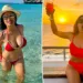 Salma Hayek 59th Birthday Celebration In A Hot Red Bikini; She Proves Age is Just a Number