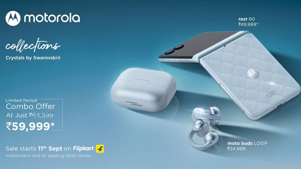 Motorola Razr 60 & Moto Buds Loop Swarovski Edition