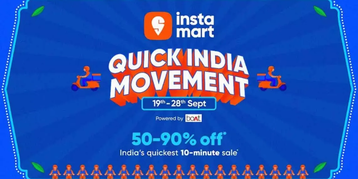 Swiggy instamart quick india movement sale 2025