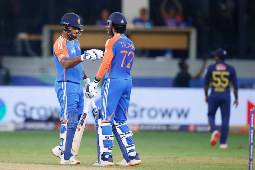 Super Over Drama: India Survive Nissanka Heroics in Asia Cup Classic 3 Tilak varma and sanju samson
