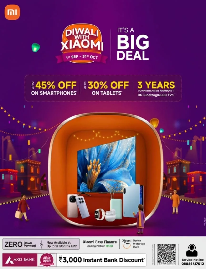 Xiaomi diwali sale 2025