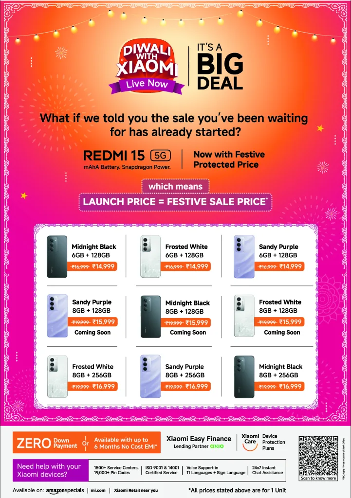 Xiaomi india festive offers 2025 2