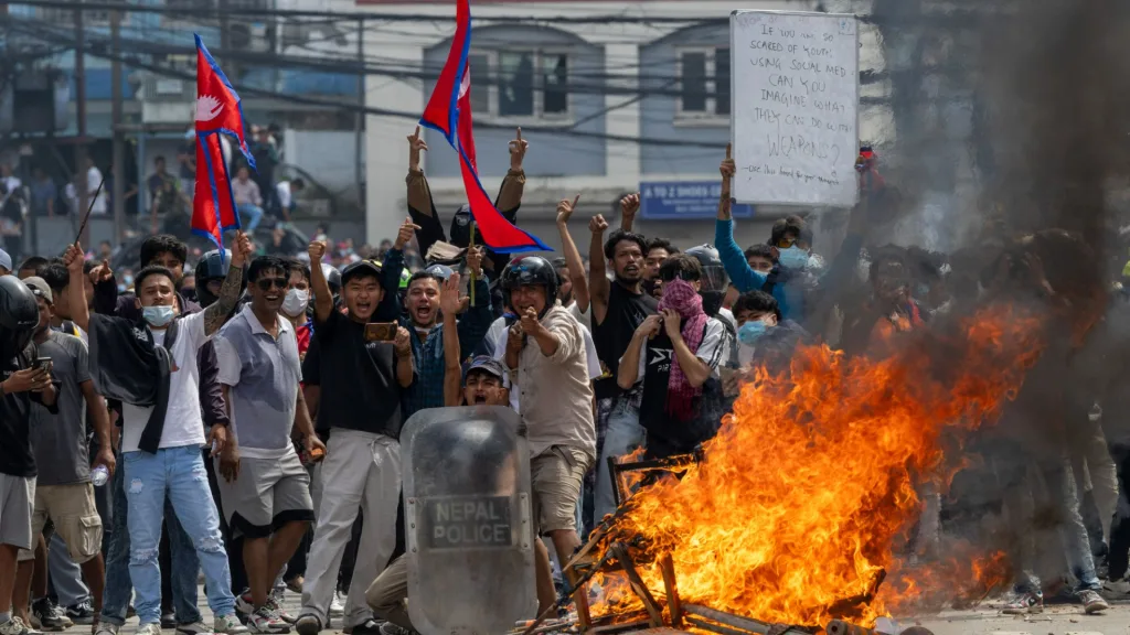 Nepal Gen Z Protests Rock Kathmandu: Social Media Ban Sparks Deadly Clashes 2 Image