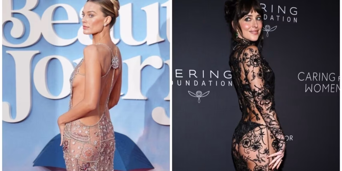 Dakota Johnson Margot Robbie Sheer Looks