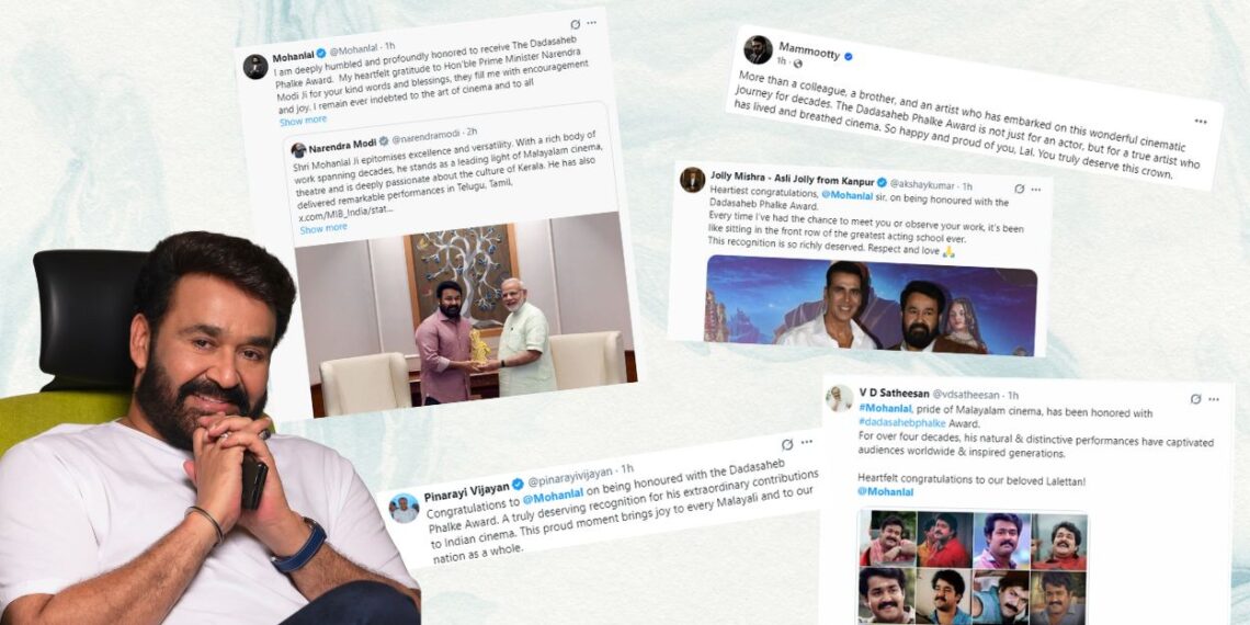 Dada Saheb Phalke Award for 2023: Mohanlal Honored with India's Highest Cinema Recognition
