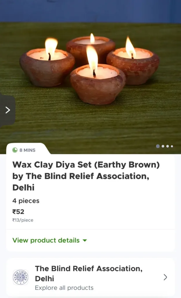 Blinkit Brings Handcrafted Diyas by Visually Impaired Artisans 1 Blinkit