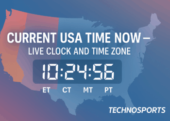Current USA Time Now — Live Clock and Time Zone by TechnoSports