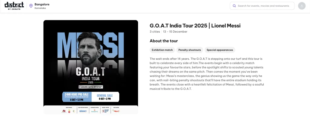 Lionel Messi India Tour 2025: Exclusive HSBC Offer Valid Today Only – Book Now!