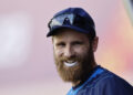 FILE PHOTO: Cricket - ICC Cricket World Cup 2023 - New Zealand Practice - Himachal Pradesh Cricket Association Stadium, Dharamsala, India - October 21, 2023  New Zealand's Kane Williamson during practice REUTERS/Adnan Abidi/File Photo