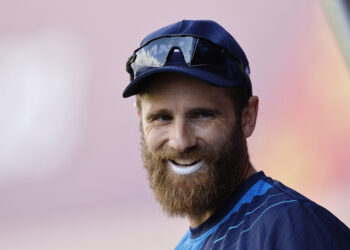 FILE PHOTO: Cricket - ICC Cricket World Cup 2023 - New Zealand Practice - Himachal Pradesh Cricket Association Stadium, Dharamsala, India - October 21, 2023  New Zealand's Kane Williamson during practice REUTERS/Adnan Abidi/File Photo